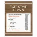 Standard Stairway Evacuation Plans - CA Compliant