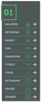 10-Line Directional w/Floor ID
