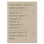 11-Line Directional Sign w/Symbols