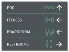 4-Line Directional w/Symbols