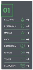 8-Line Directional w/Floor ID