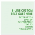 8-Line General Information Sign