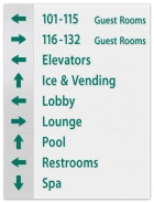 9-Line Directional Sign