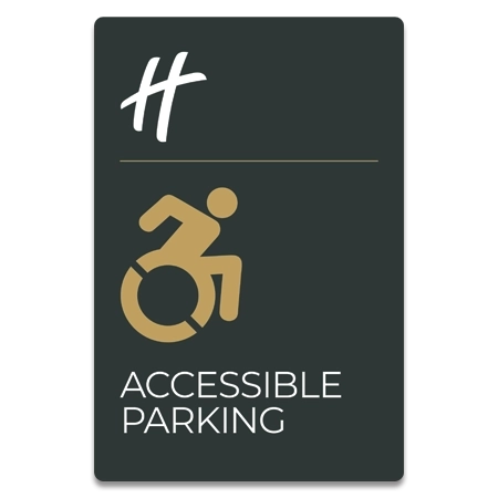 Accessible Parking Sign w/Dynamic ISA Symbol