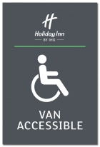 Accessible Van Parking Sign w/ISA Symbol