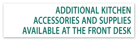 Additional Kitchen Accessories Sign