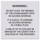 Alcohol Fine Warning - Colorado Compliant