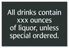 Alcohol Warning Sign - Alabama Compliant