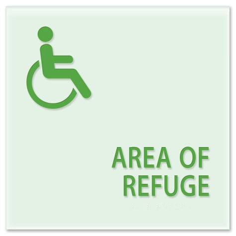 Area of Refuge Sign - ISA Symbol
