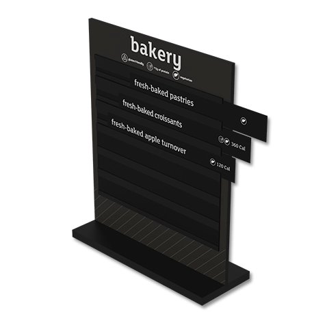 Bakery Menu Sign w/Acrylic Base