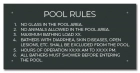 Baldwin County, Alabama Pool Rules Sign