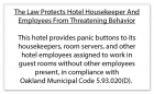 CA Housekeeper Protection Notice - 3 Pack - Acrylic