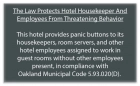 CA Housekeeper Protection Notice - Self Adhesive - 8 Pk