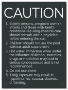 California Spa Rules Sign
