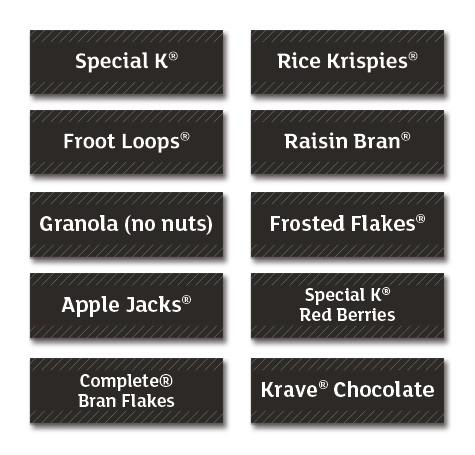 Cereal ID Labels (10 Pack) - Mandatory