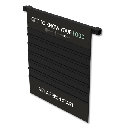 Cold Station Hanging Menu w/Rail Mount