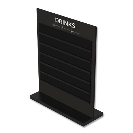 Drinks Countertop MenuBlack Acrylic Easel