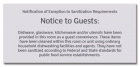 Exception to Sanitization - Florida Code