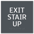 "Exit Stair Up" Egress Sign - CA Compliant