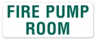 Fire Pump Room Label