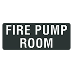 Fire Pump Room Label