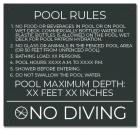 Florida Pool Rules Sign