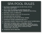 Florida Spa Pool Rules Sign