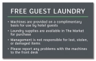 Free Guest Laundry Rules Sign
