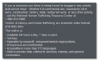 Human Trafficking Notice - Self-Adhesive