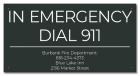 In Emergency Dial 911 (Facility Name) - California Code
