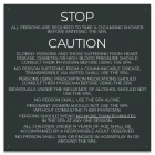 Jefferson County, Alabama Spa Rules Sign