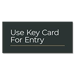 Key Card Informational Sign