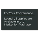 Laundry Supplies Available Sign