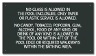 Maricopa County, Arizona Pool Policy Sign