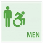 Men Sign w/Male & Dynamic ISA Symbols