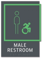 Men Sign w/Male & Dynamic ISA Symbols