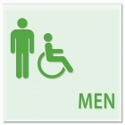 Men Sign w/Male & ISA Symbols