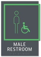 Men Sign w/Male & ISA Symbols