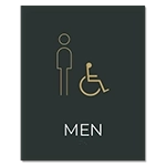 Men Sign w/Male & ISA Symbols