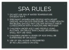 Montgomery County, Alabama Spa Rules Sign