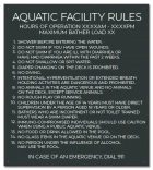 Oregon Pool Rules Sign