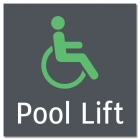 Pool Lift w/ISA Symbol - Large