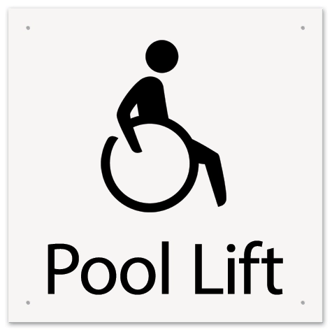 Pool Lift w/ISA Symbol - Large