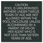 Province Pool Rules Sign - Ontario Compliant: Canada