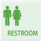Restroom Sign w/Male & Female Symbols