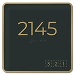 Room Number Sign w/Symbols