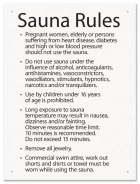 Sauna Rules