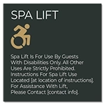 Spa Lift Rules w/Dynamic ISA Symbol - Large