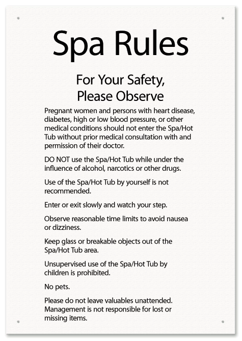 Spa Rules