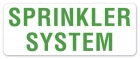 Sprinkler System Label